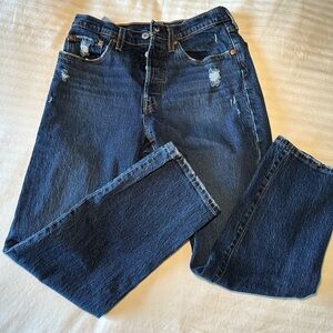 Levi’s 501 dark wash jeans